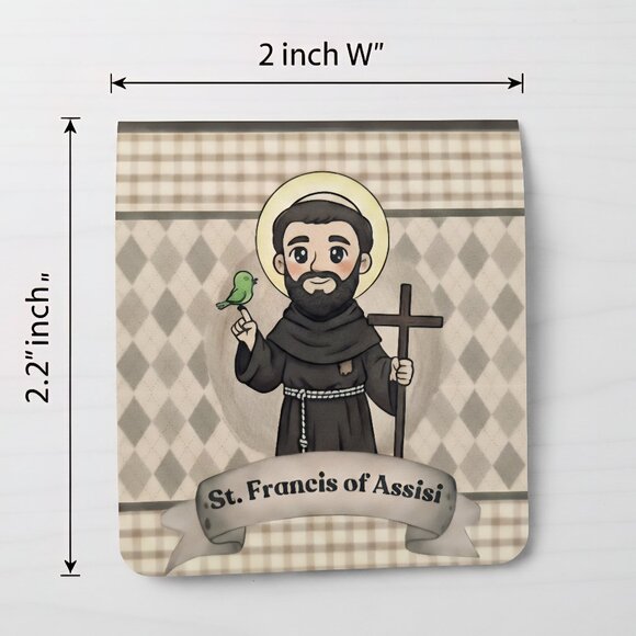 Bookmark (Magnetic) St. Francis of Assisi Catholoc Gift - Picture 2 of 3